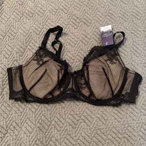 Cacique bra lightly lined French balconette 44c NWT
